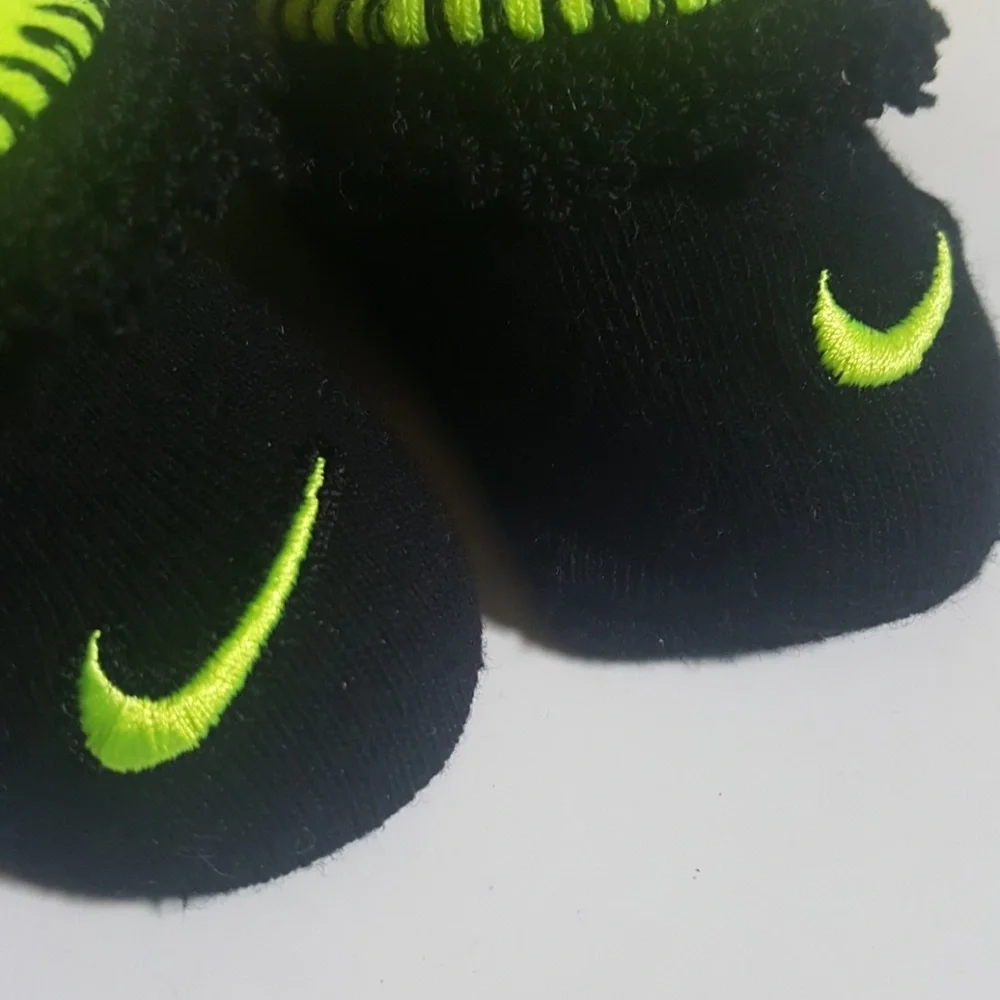 Custom Hand Crocheted Nike Baby Girl Booties 0-6M